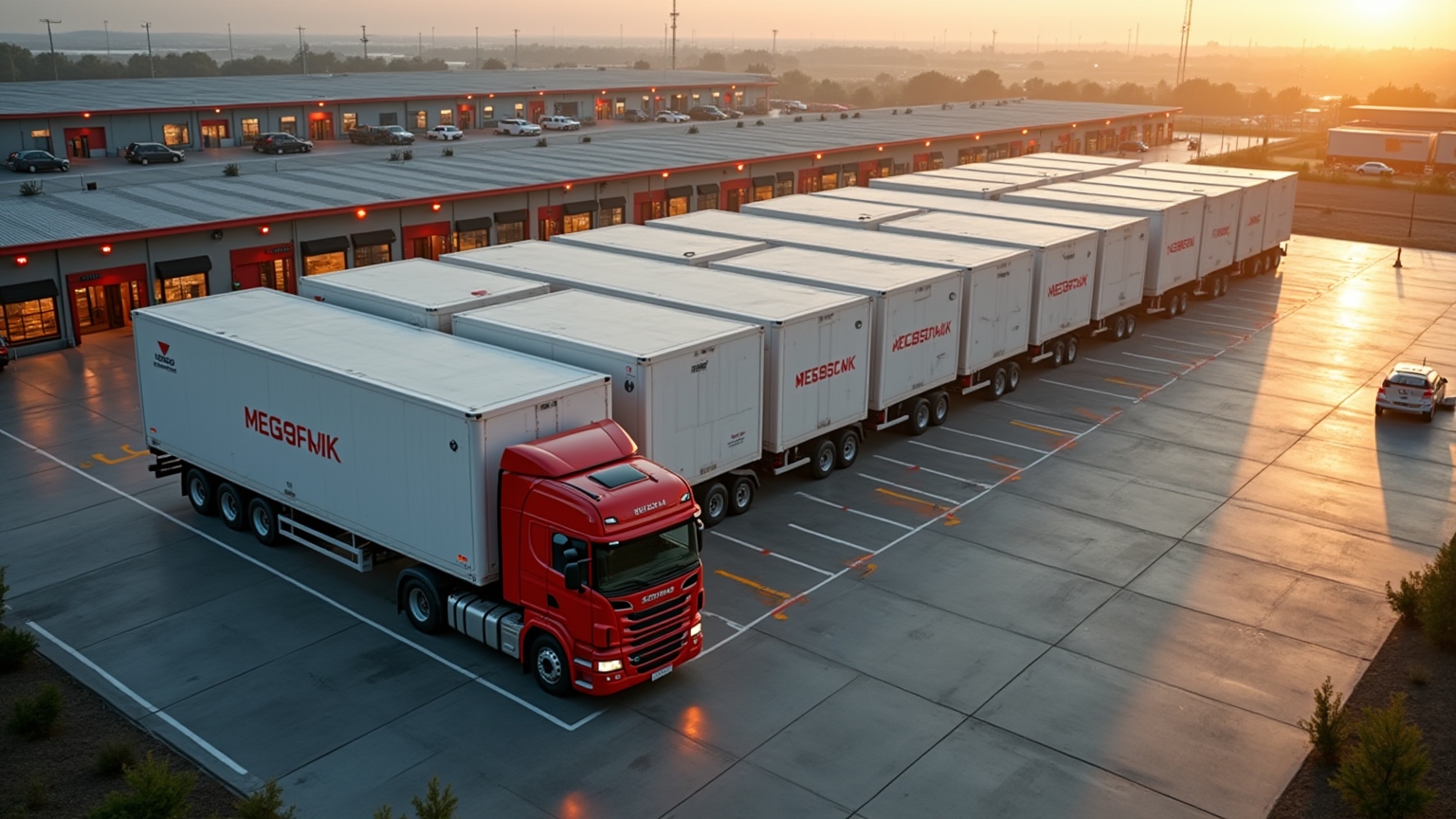 Logistik-Hub Luftaufnahme