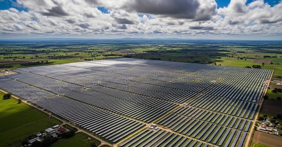 PV-Anlage aus der Luft